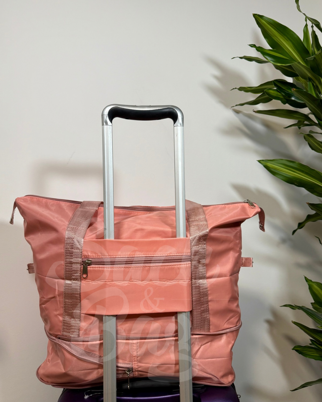 Bolso viaje plegable tipo maleta con ruedas y múltiples compartimentos