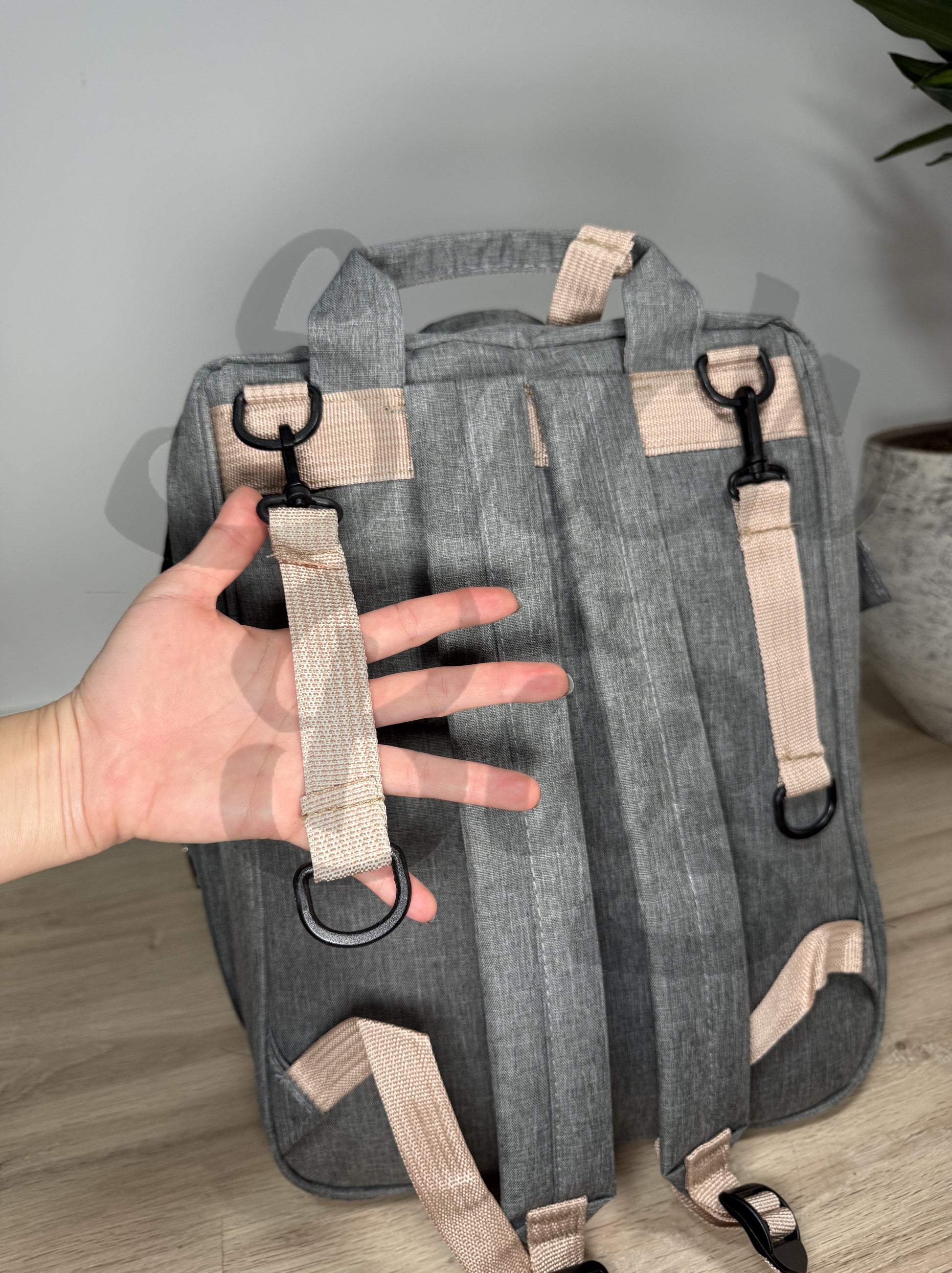 Correas ajustables acolchadas mochila cambiador bebé para máximo confort