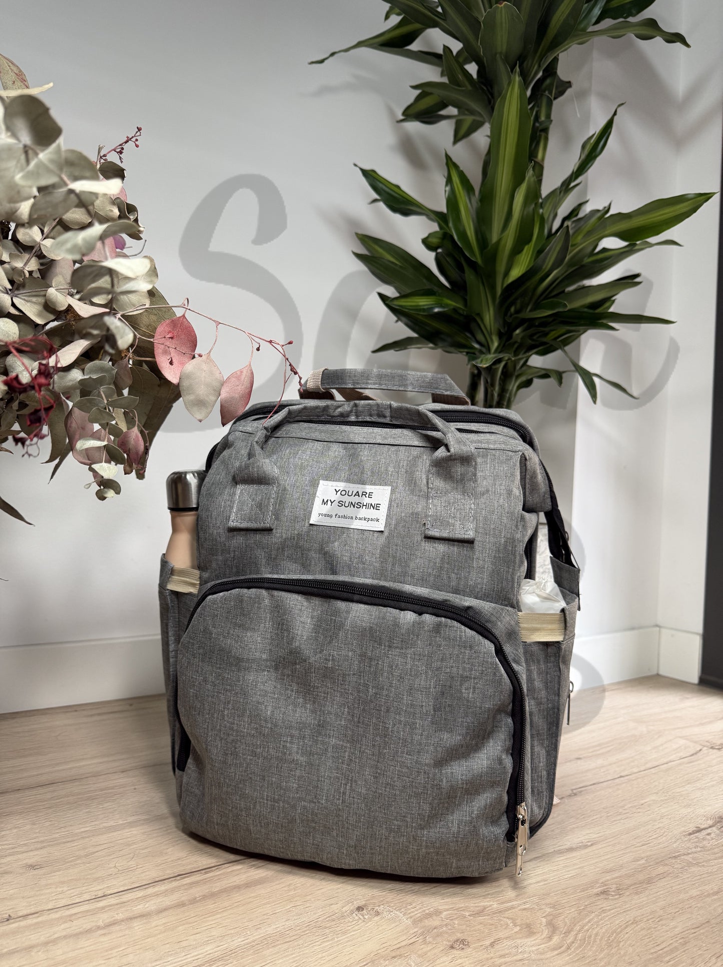 Mochila cambiador bebé multifunción con bolsillo térmico para biberones