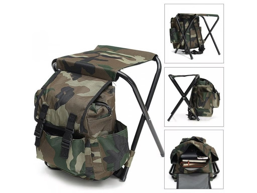 Multifunctional fishing and beach backpack-chair