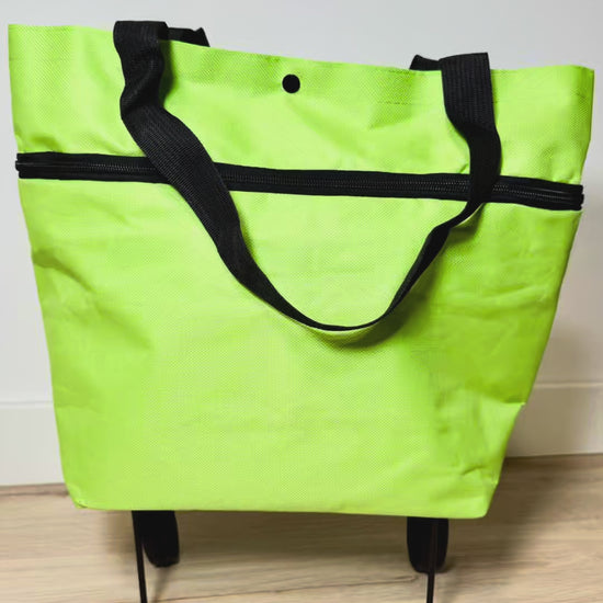 carrito de la compra plegable verde video 