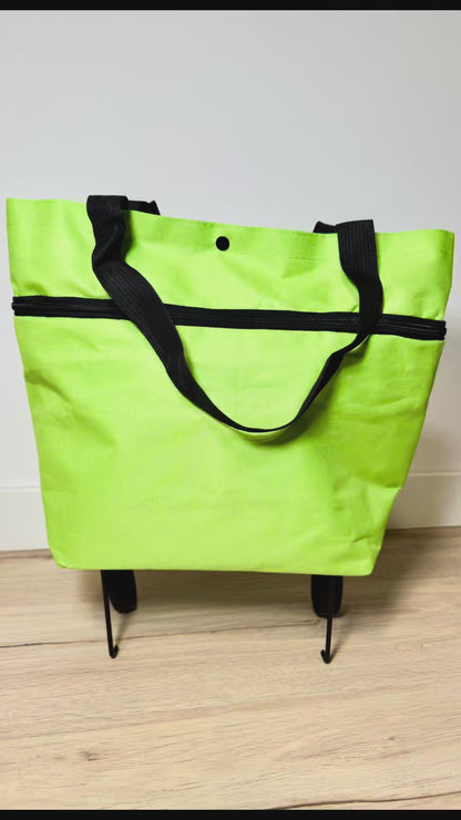 carrito de la compra plegable verde video 